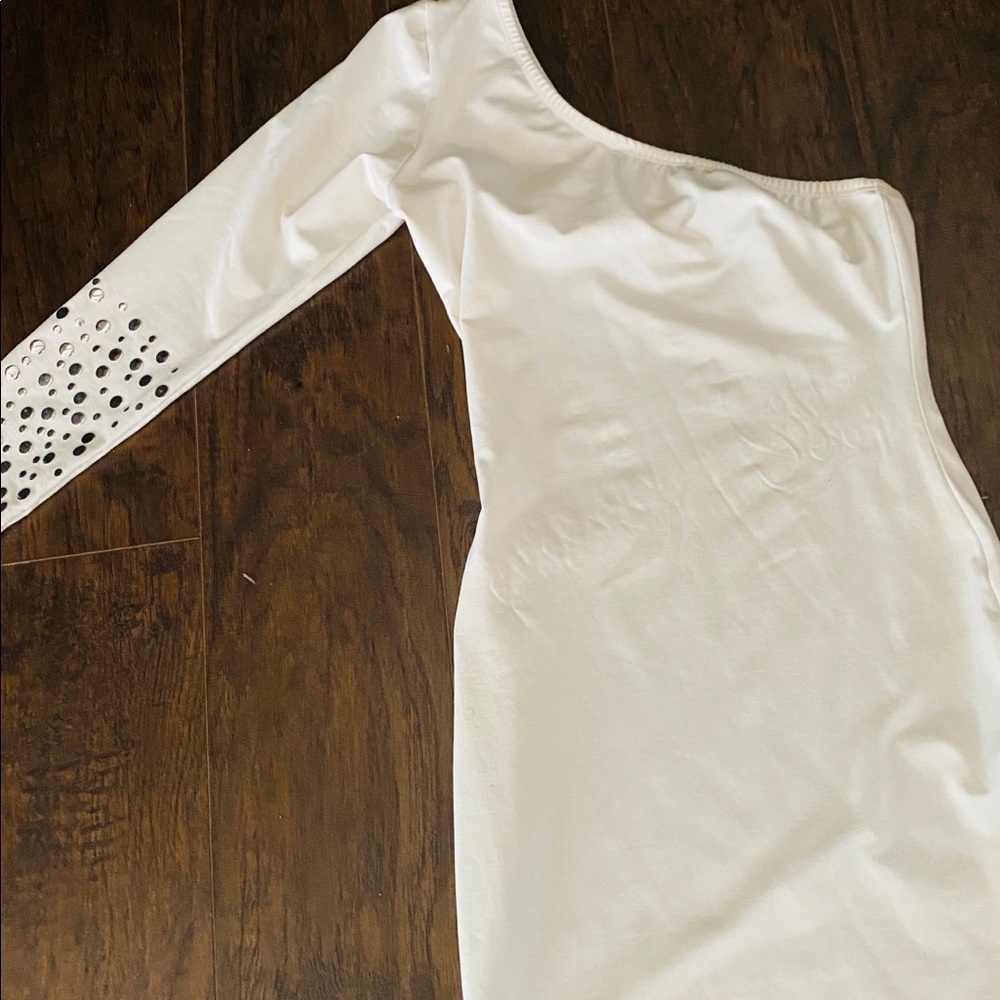 White mini dress